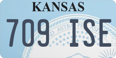 KS license plate 709ISE