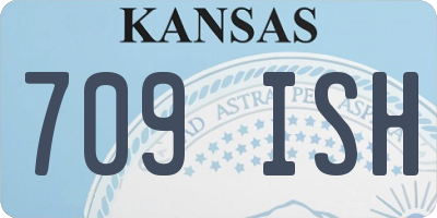 KS license plate 709ISH