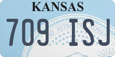 KS license plate 709ISJ