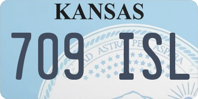 KS license plate 709ISL