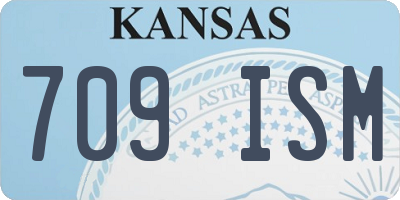 KS license plate 709ISM