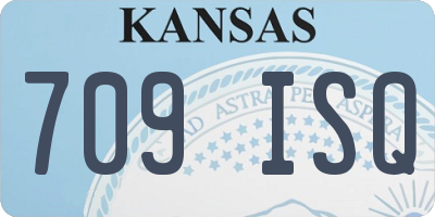 KS license plate 709ISQ