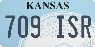 KS license plate 709ISR