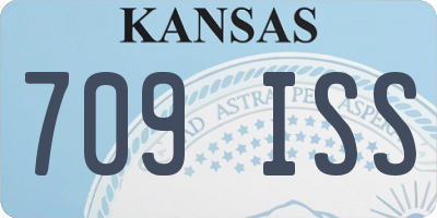 KS license plate 709ISS