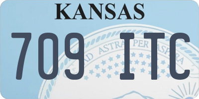 KS license plate 709ITC