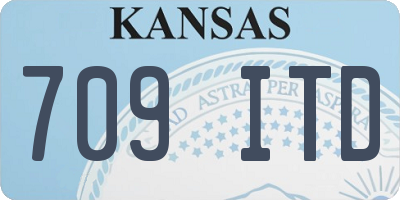 KS license plate 709ITD