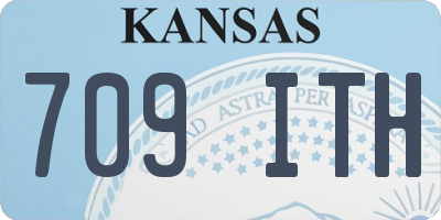 KS license plate 709ITH