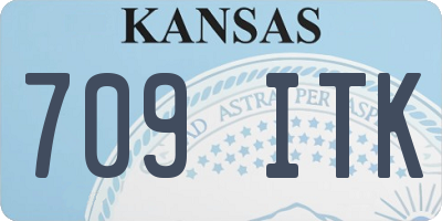 KS license plate 709ITK