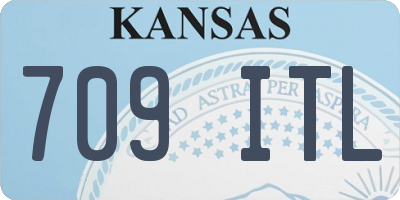 KS license plate 709ITL