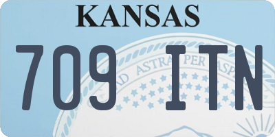 KS license plate 709ITN