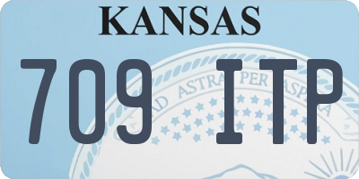 KS license plate 709ITP