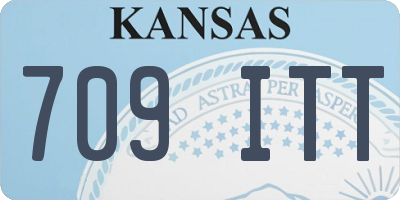 KS license plate 709ITT