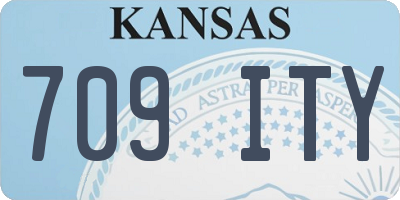 KS license plate 709ITY