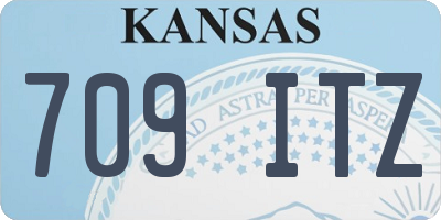 KS license plate 709ITZ