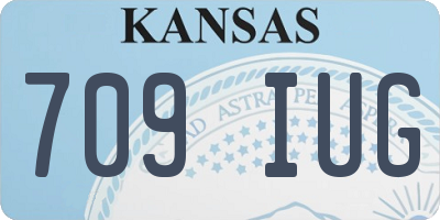 KS license plate 709IUG