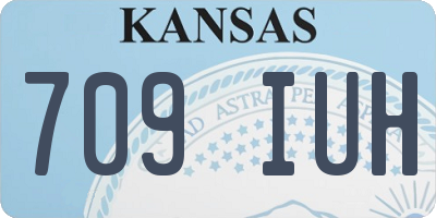 KS license plate 709IUH