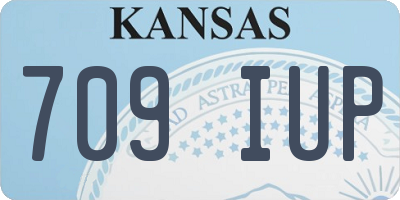 KS license plate 709IUP