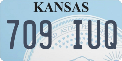 KS license plate 709IUQ