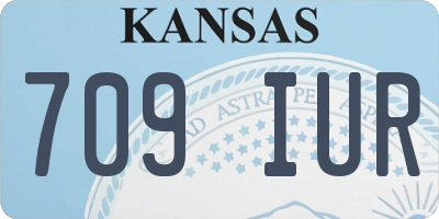 KS license plate 709IUR