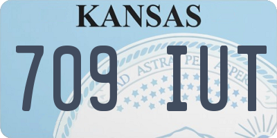 KS license plate 709IUT