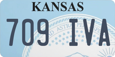KS license plate 709IVA