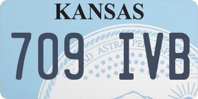 KS license plate 709IVB