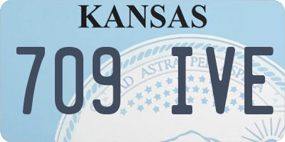 KS license plate 709IVE