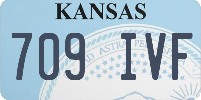 KS license plate 709IVF