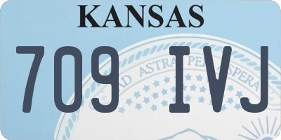 KS license plate 709IVJ
