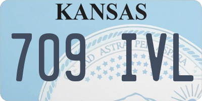 KS license plate 709IVL