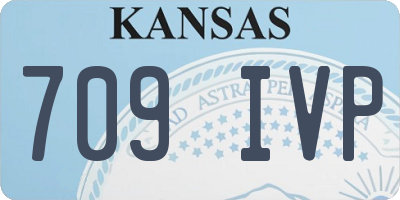 KS license plate 709IVP