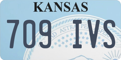 KS license plate 709IVS