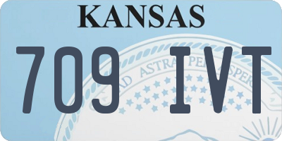 KS license plate 709IVT
