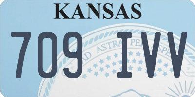 KS license plate 709IVV