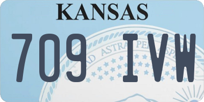 KS license plate 709IVW