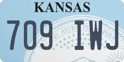 KS license plate 709IWJ