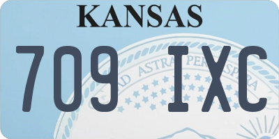 KS license plate 709IXC
