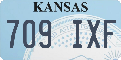 KS license plate 709IXF