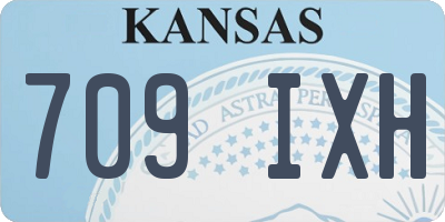 KS license plate 709IXH