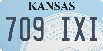 KS license plate 709IXI