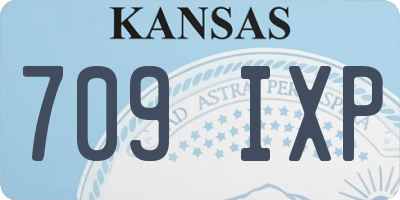 KS license plate 709IXP