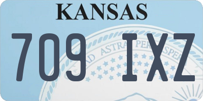 KS license plate 709IXZ