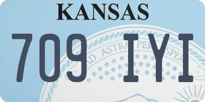KS license plate 709IYI