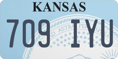KS license plate 709IYU