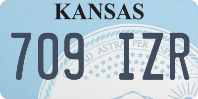 KS license plate 709IZR