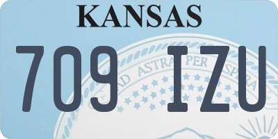 KS license plate 709IZU