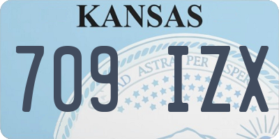 KS license plate 709IZX