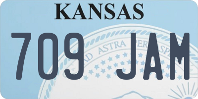 KS license plate 709JAM