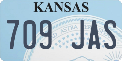 KS license plate 709JAS
