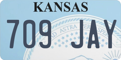 KS license plate 709JAY